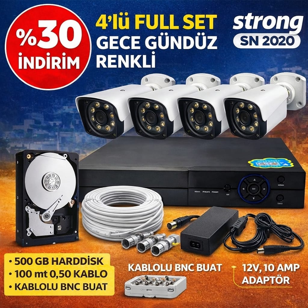 4 LÜ AHD RENKLİ FULL SET
