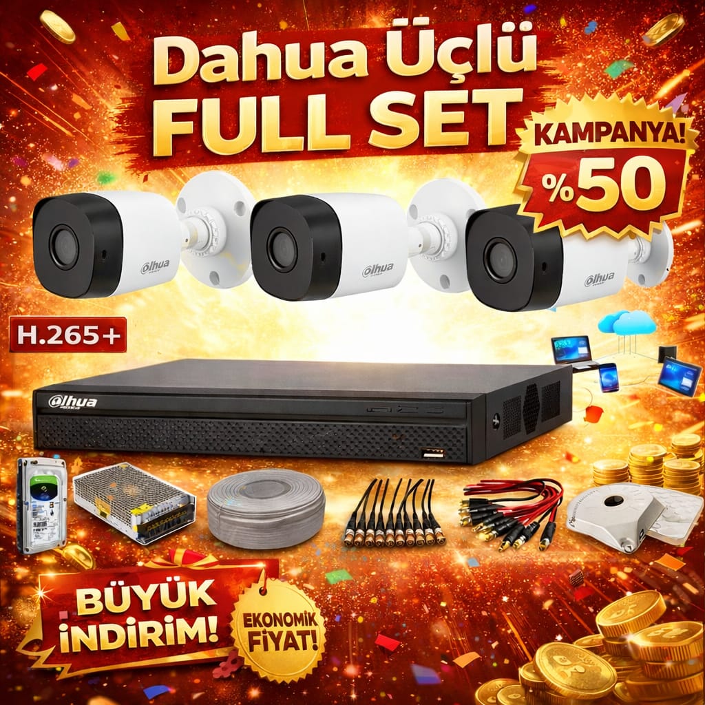 DAHUA 3 LÜ FULL SET.