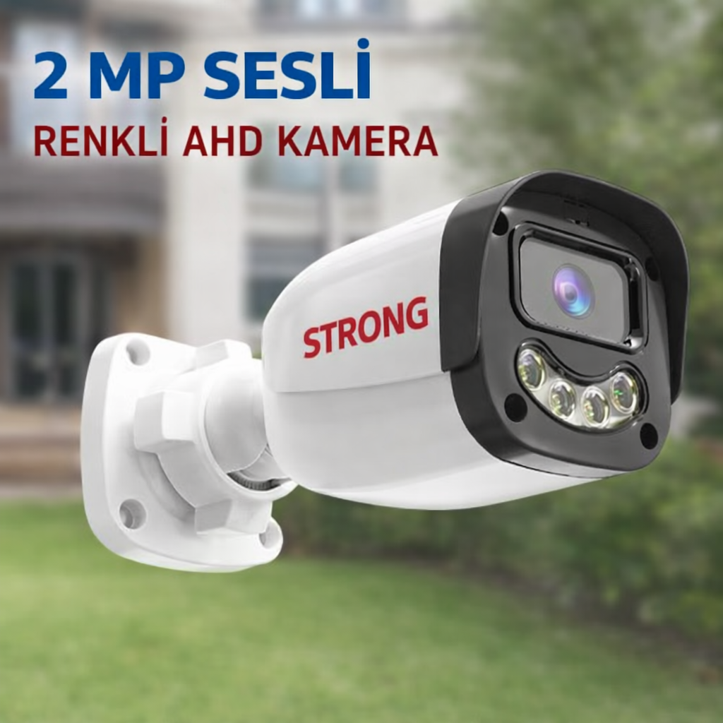 2 MP SESLİ RENKLİ 4 WARM LED KAMERA STRONG